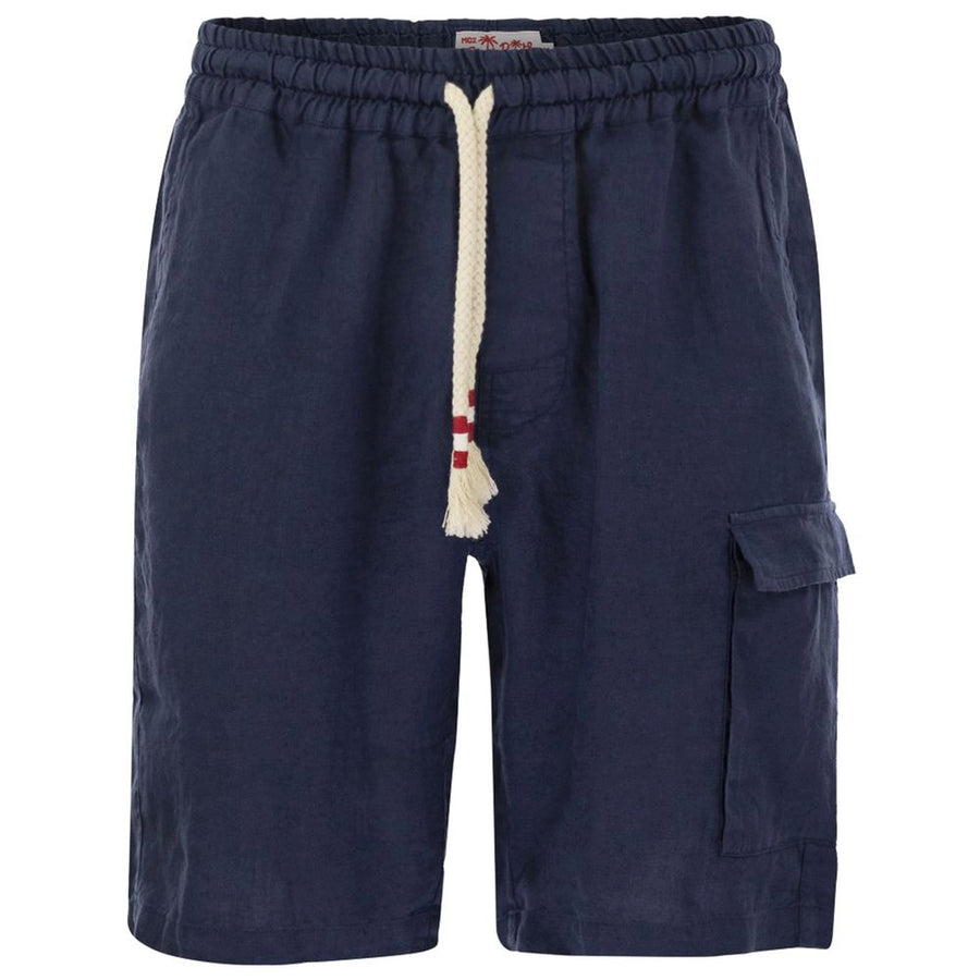 Blue Linen Short