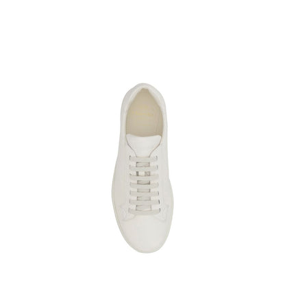 White Rubber Low Top Sneakers