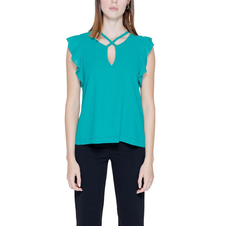 Green Polyester Blouse