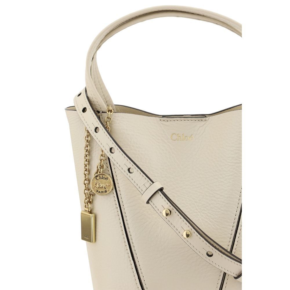 Beige Calf Leather Bos Taurus Shoulder Bag