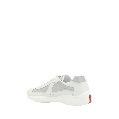 White Calf Leather Bos Taurus Low Top Sneakers