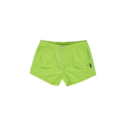Yellow Polyester Swim Shorts