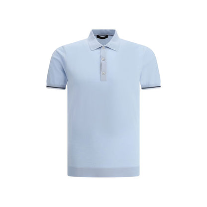 Light Blue Cotton Polo Shirt