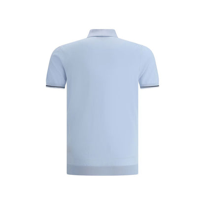 Light Blue Cotton Polo Shirt