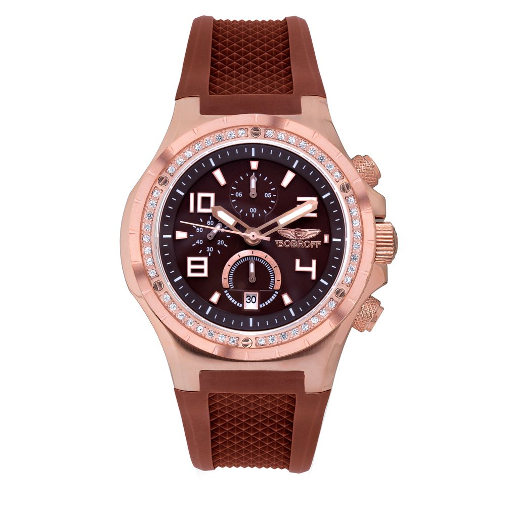Brown Rubber Dress Watch