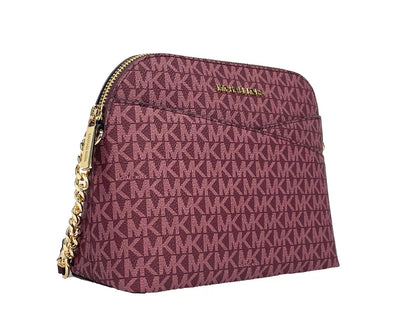 Jet Set Medium X Dome PVC Crossbody Bag Oxblood