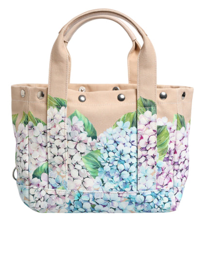 Multicolor Floral Canvas TANIA Top Handle Tote Bag