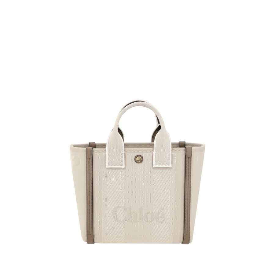 Beige Cotton Handbag