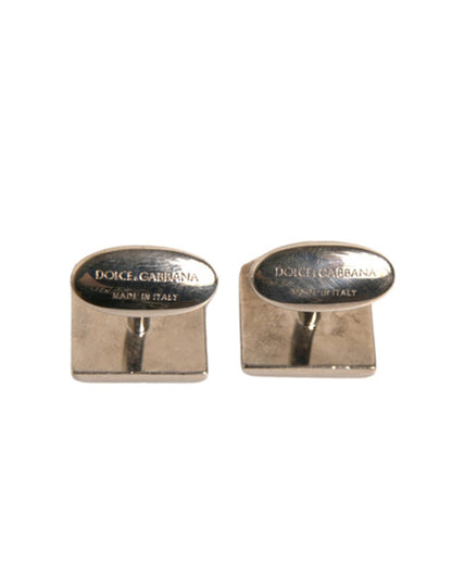 Silver Plated Brass Pin Crystal Cufflinks