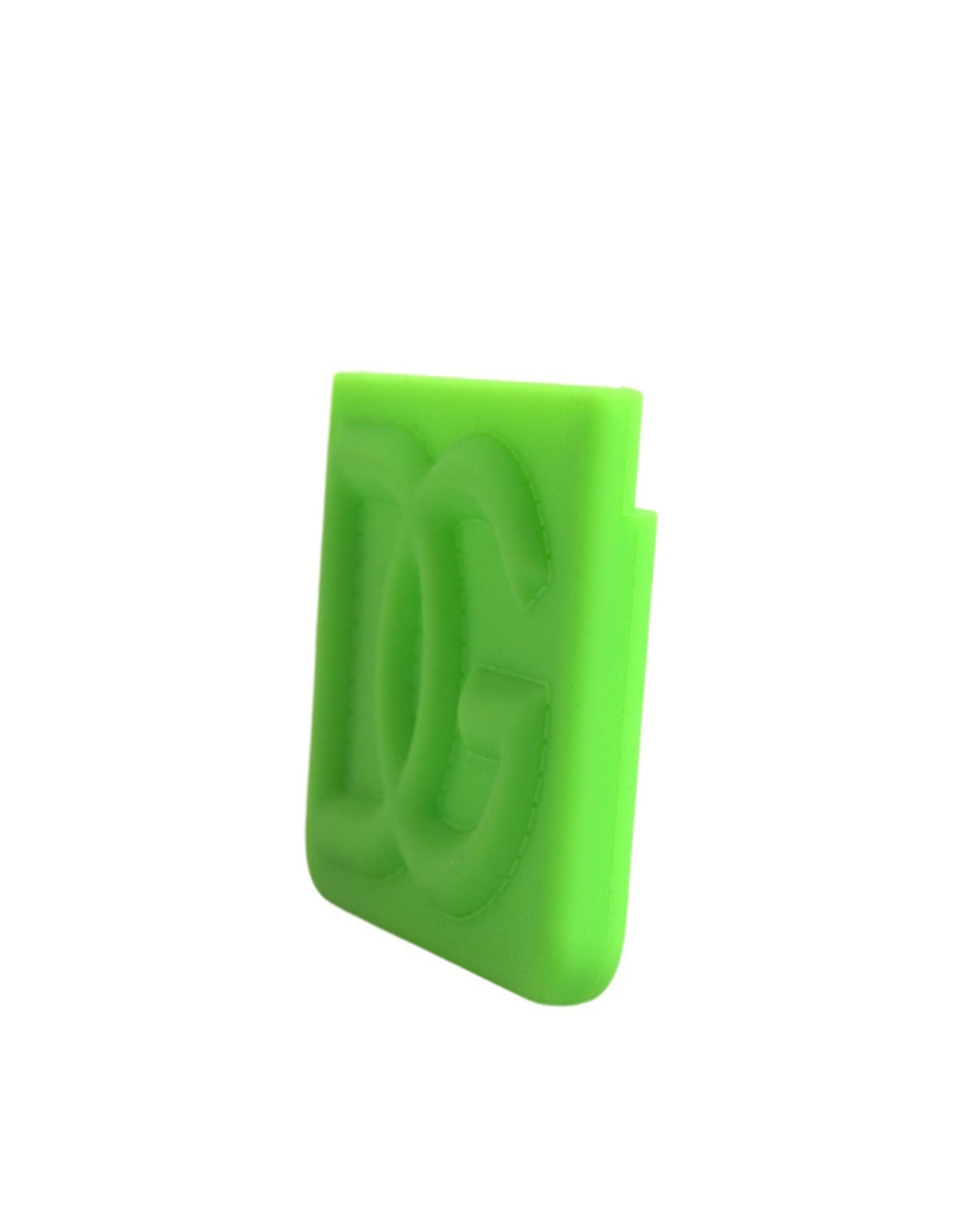 Neon Green Silicon Embossed Logo Card Holder Wallet