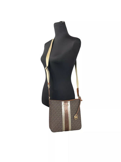 Jet Set Small Messenger Crossbody Bag Brown