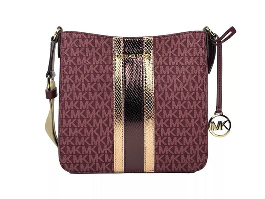 Jet Set Small Messenger Crossbody Bag Rogue Sombre Maroon