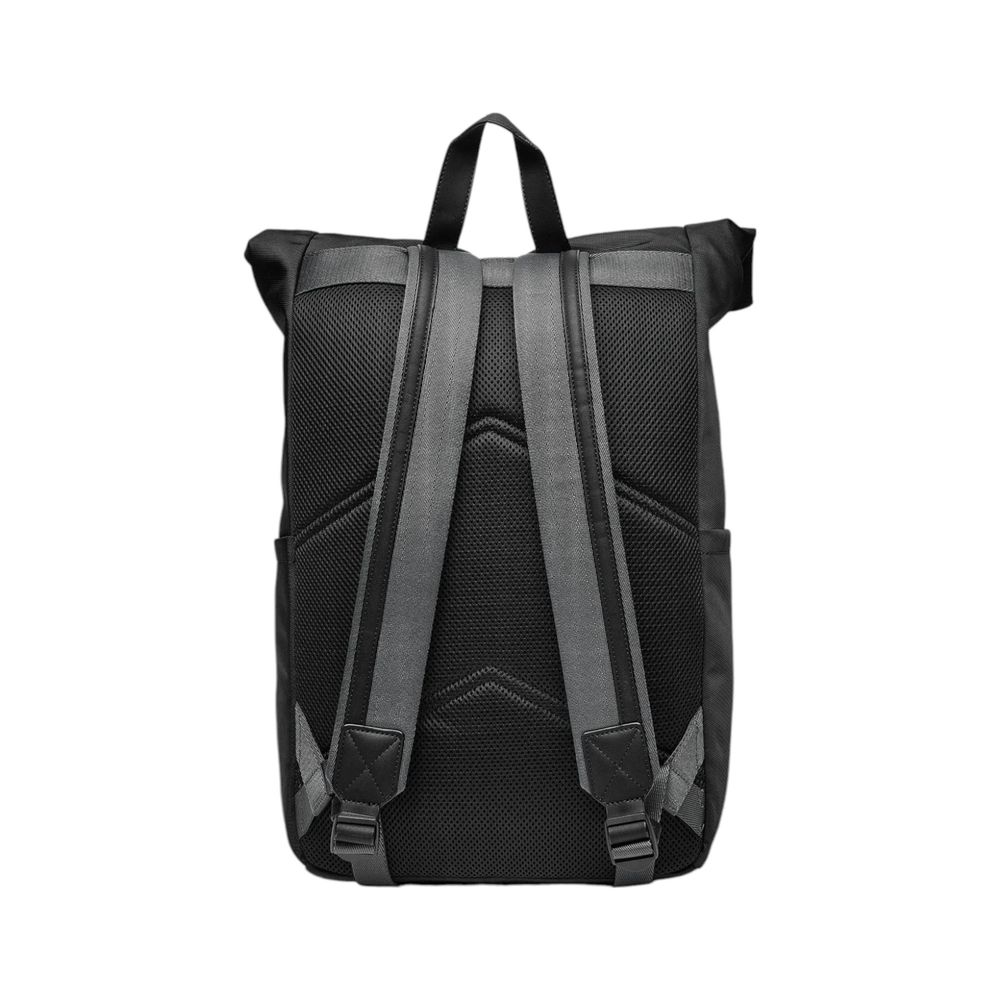 Black Recycled Polyester Backpack