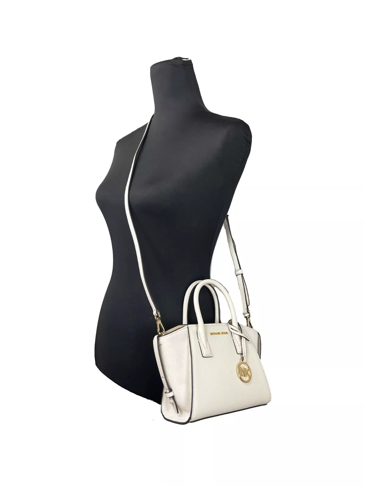 Avril XS Cream Satchel Crossbody Bag Purse