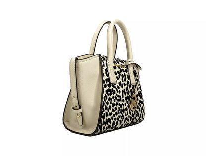 Avril XS Cream Cheetah Satchel Crossbody Bag Purse