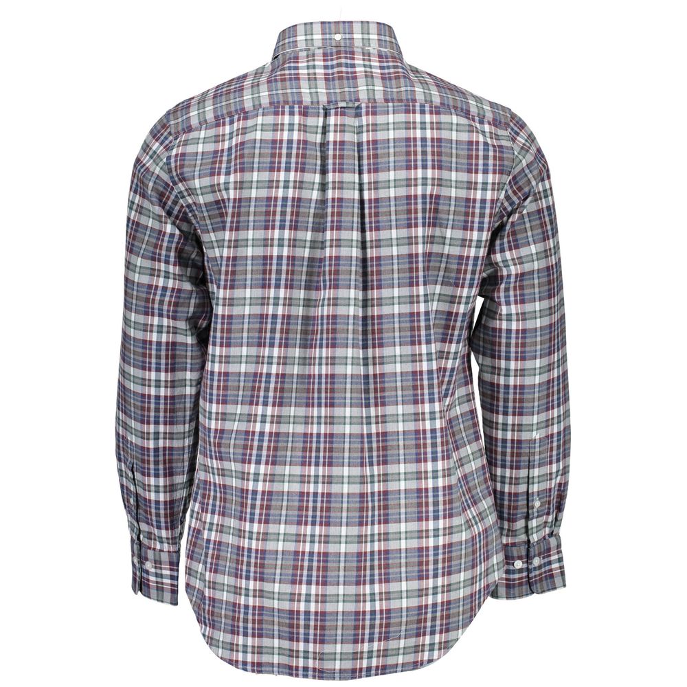 Blue Cotton Men Shirt