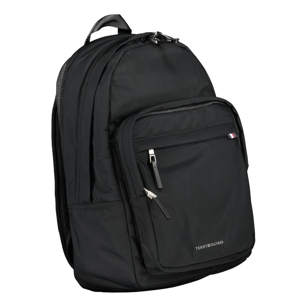 Black Polyester Backpack