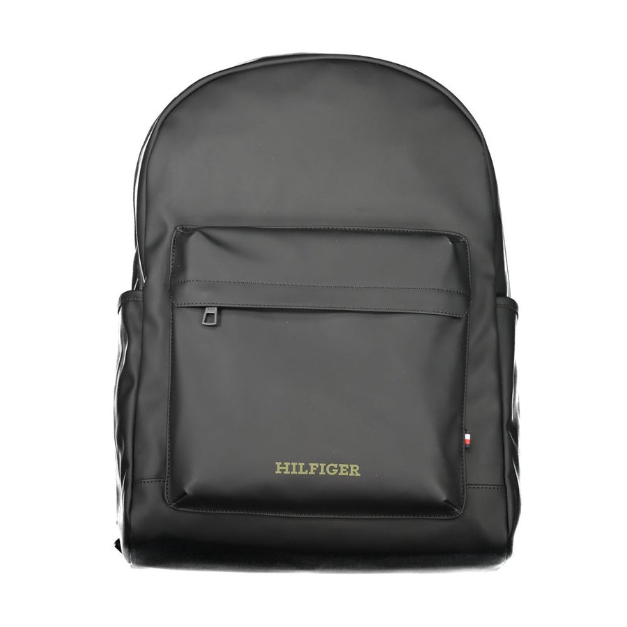 Black Polyester Backpack