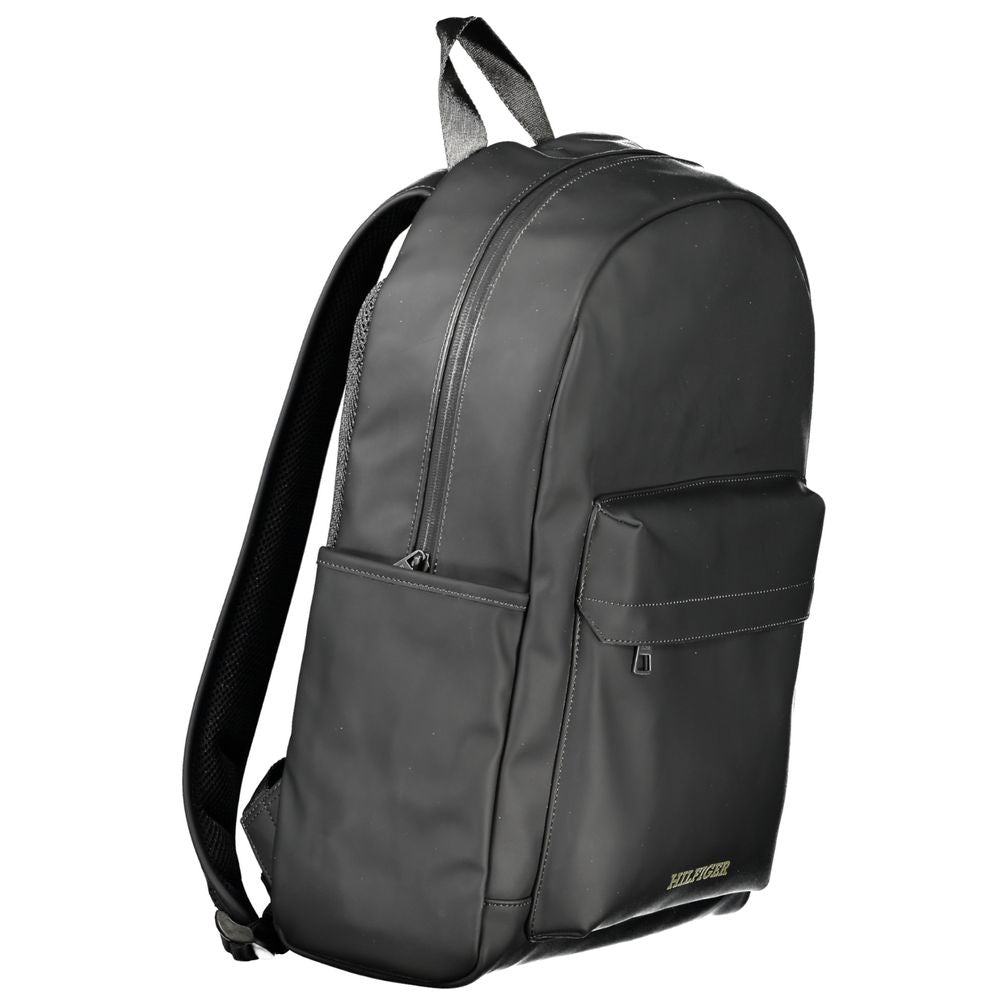 Black Polyester Backpack