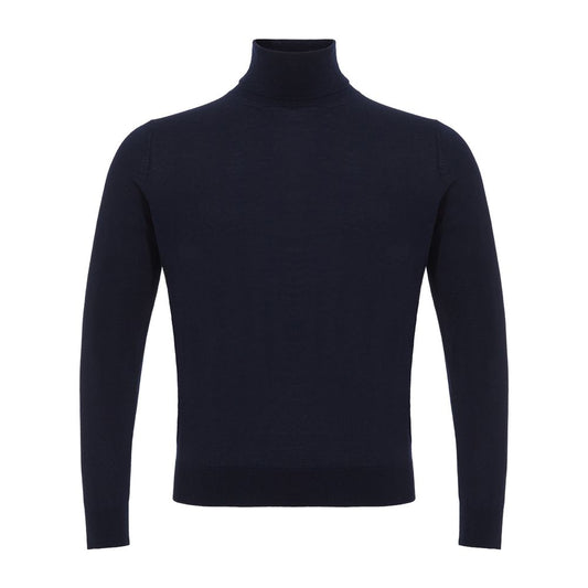 Blue Cashmere Turtleneck