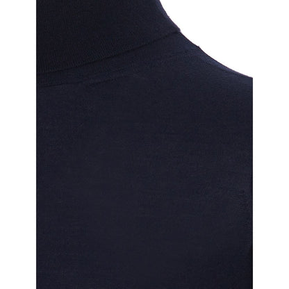 Blue Cashmere Turtleneck