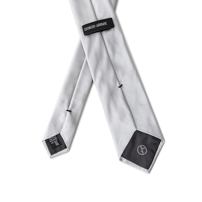Silver Silk Tie