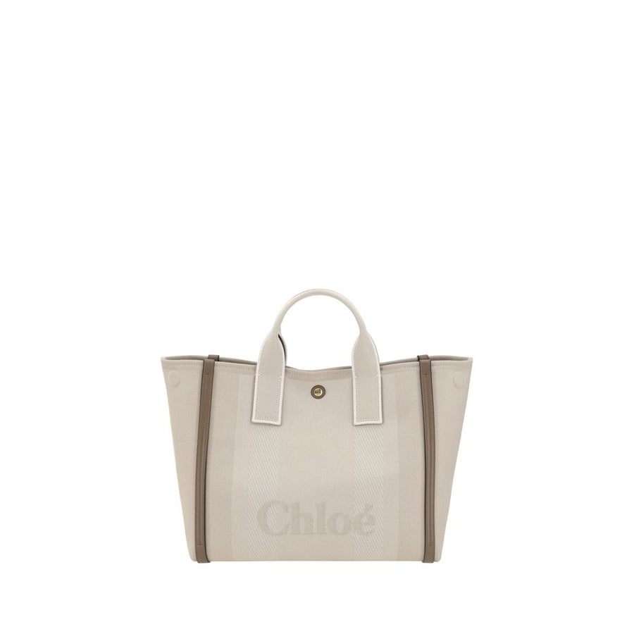 Beige Cotton Handbag