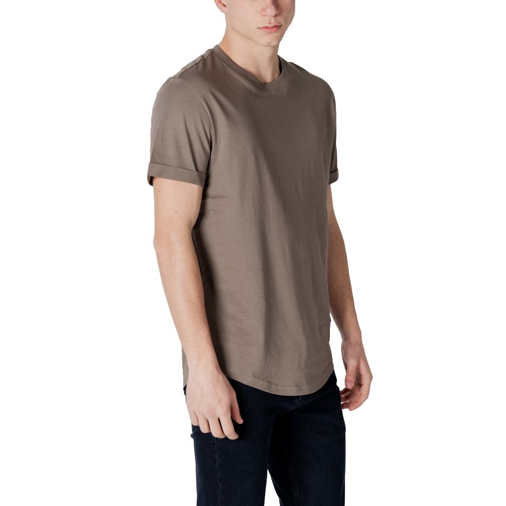 Beige Cotton T-Shirt