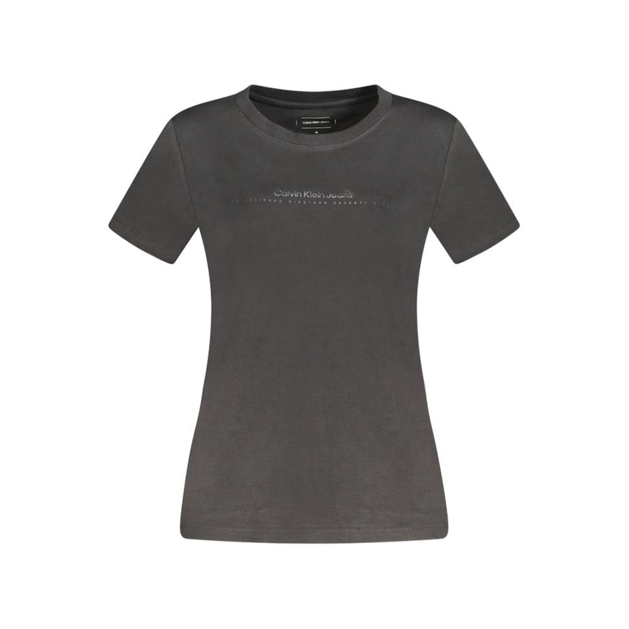 Black Cotton Women TShirt