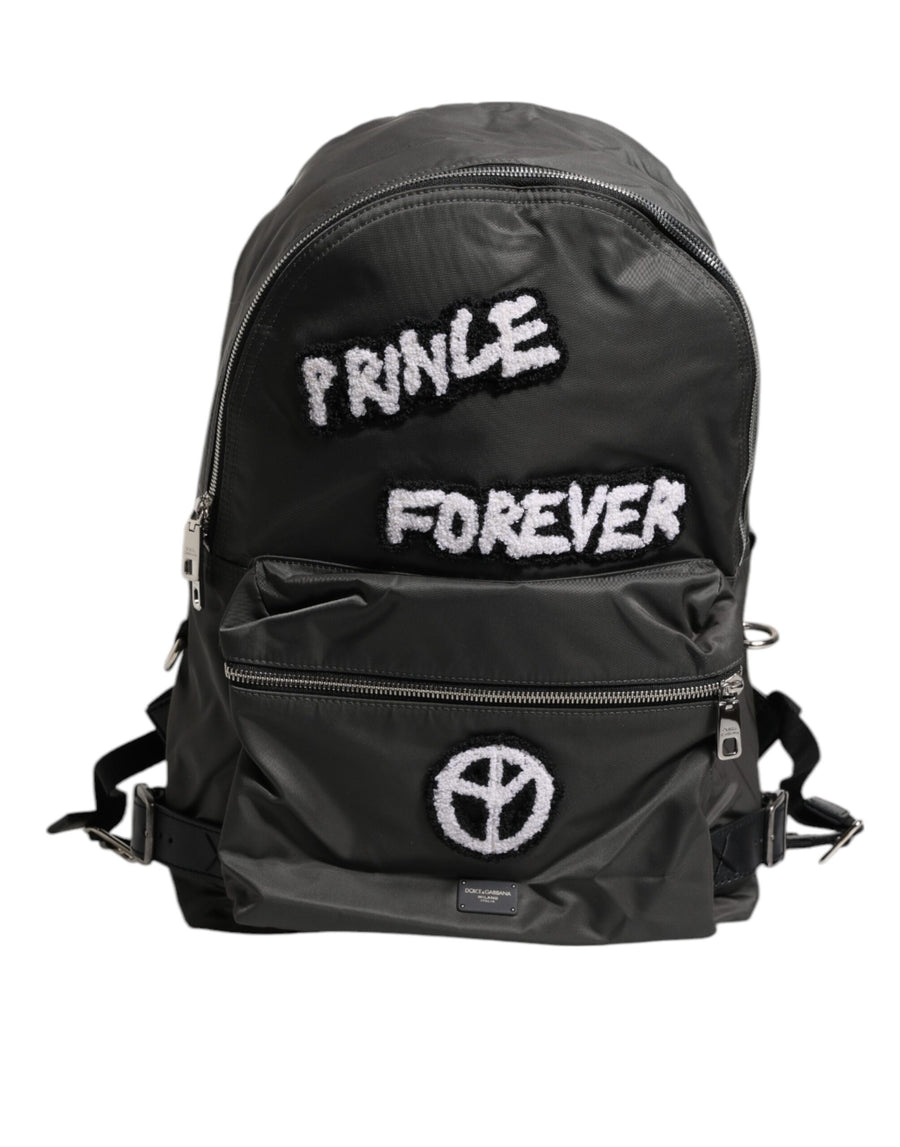 Gray Nylon Prince Forever School Travel Men Backpack Bag