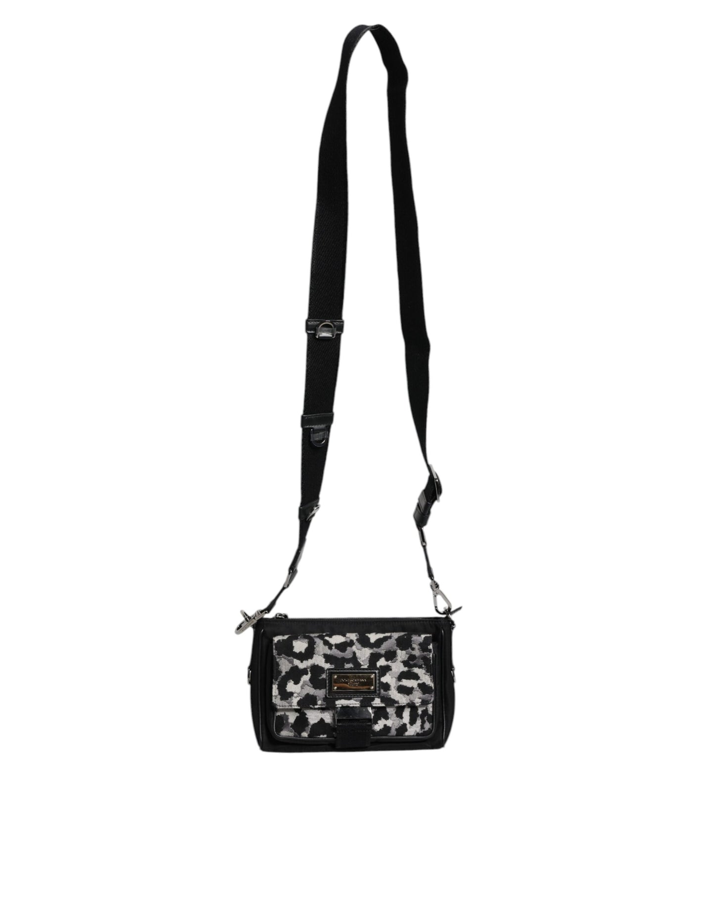 Multicolor Leopard Jacquard Crossbody Bag