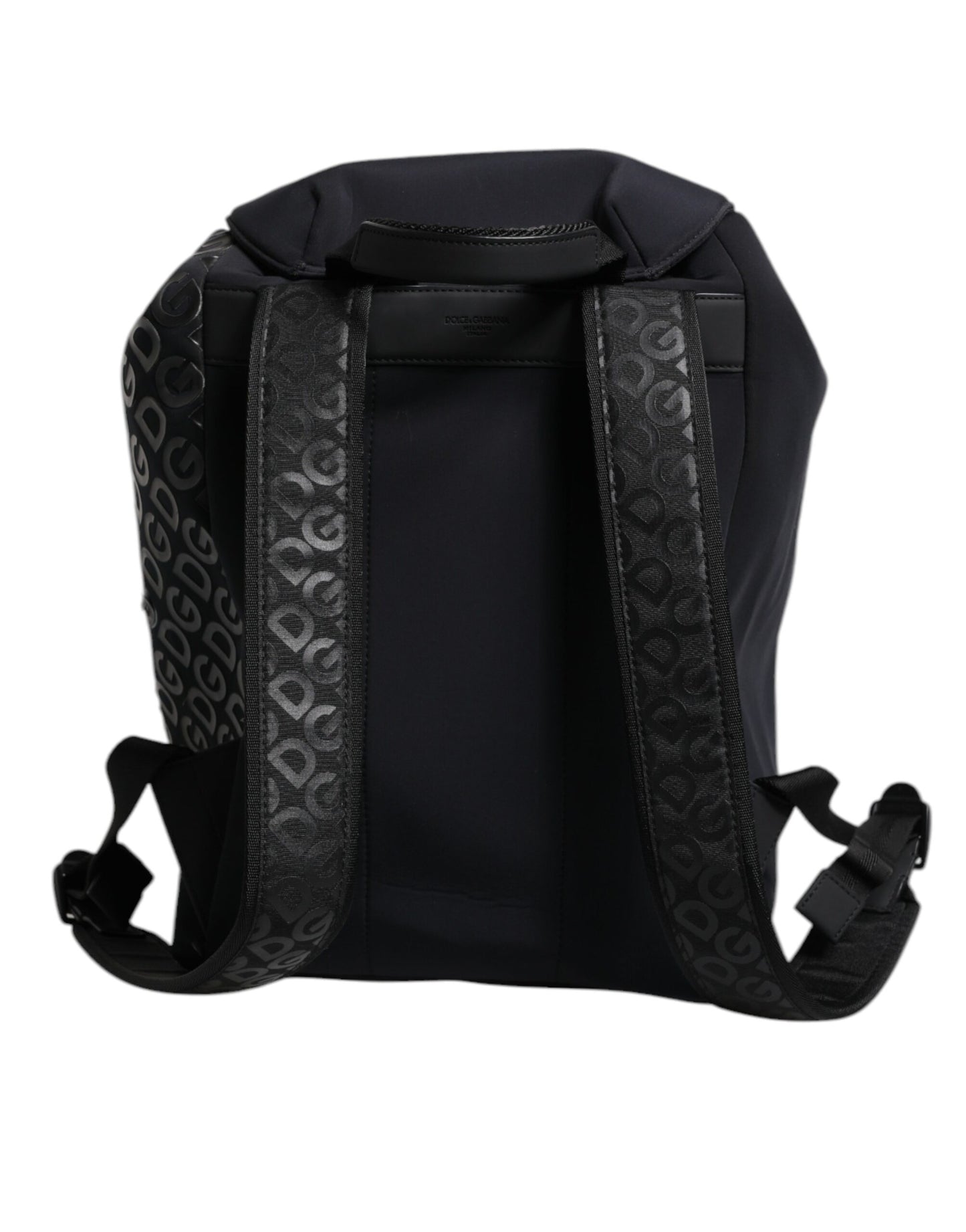 Black Neoprene Nylon DG Logo School Backpack Bag