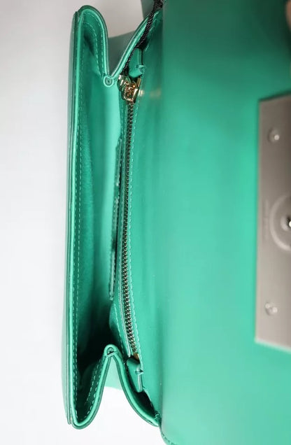 Emerald Green CalfskinLeather DG Logo Shoulder Bag