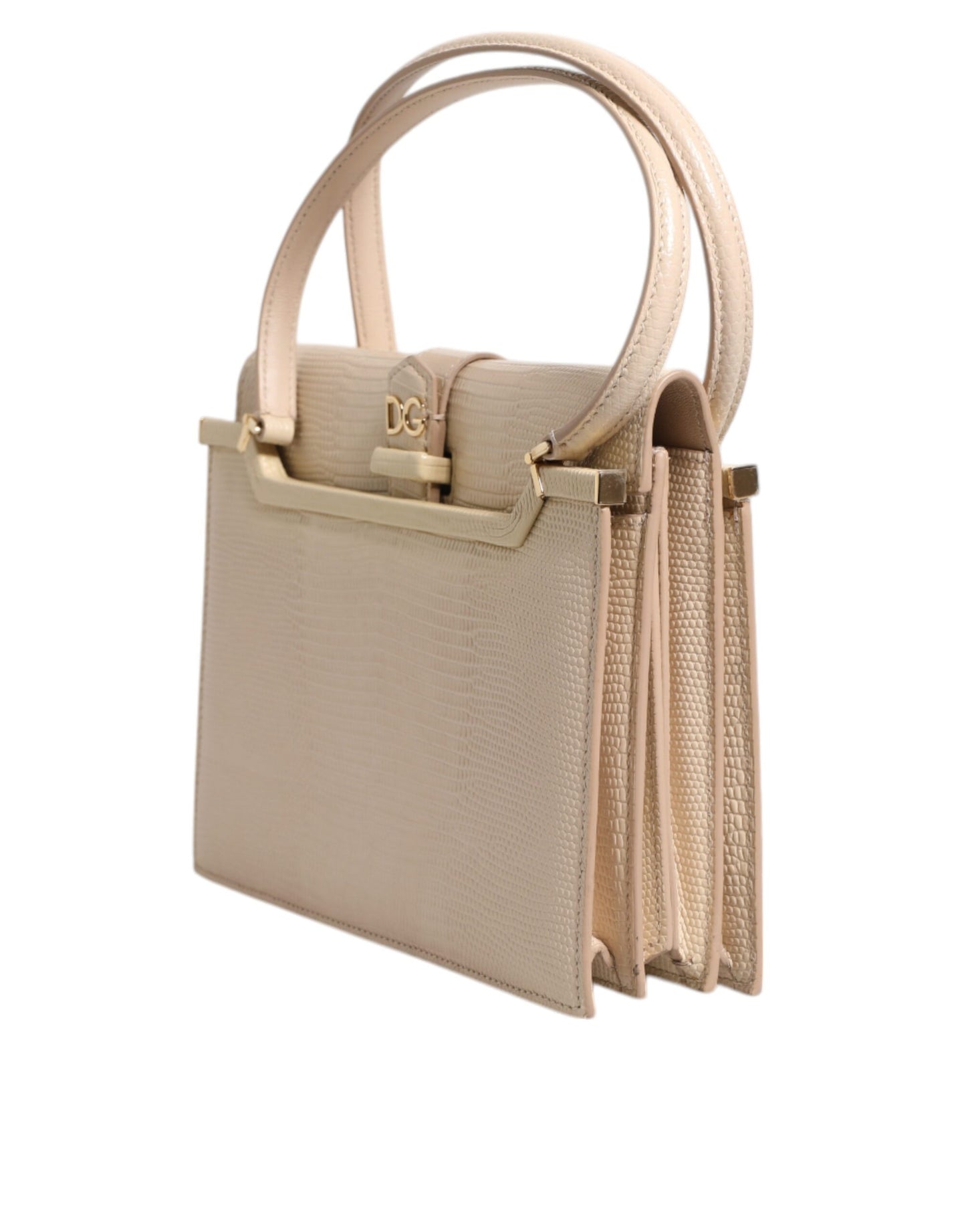 Beige Leather Ingrid Top Handle Shoulder Bag