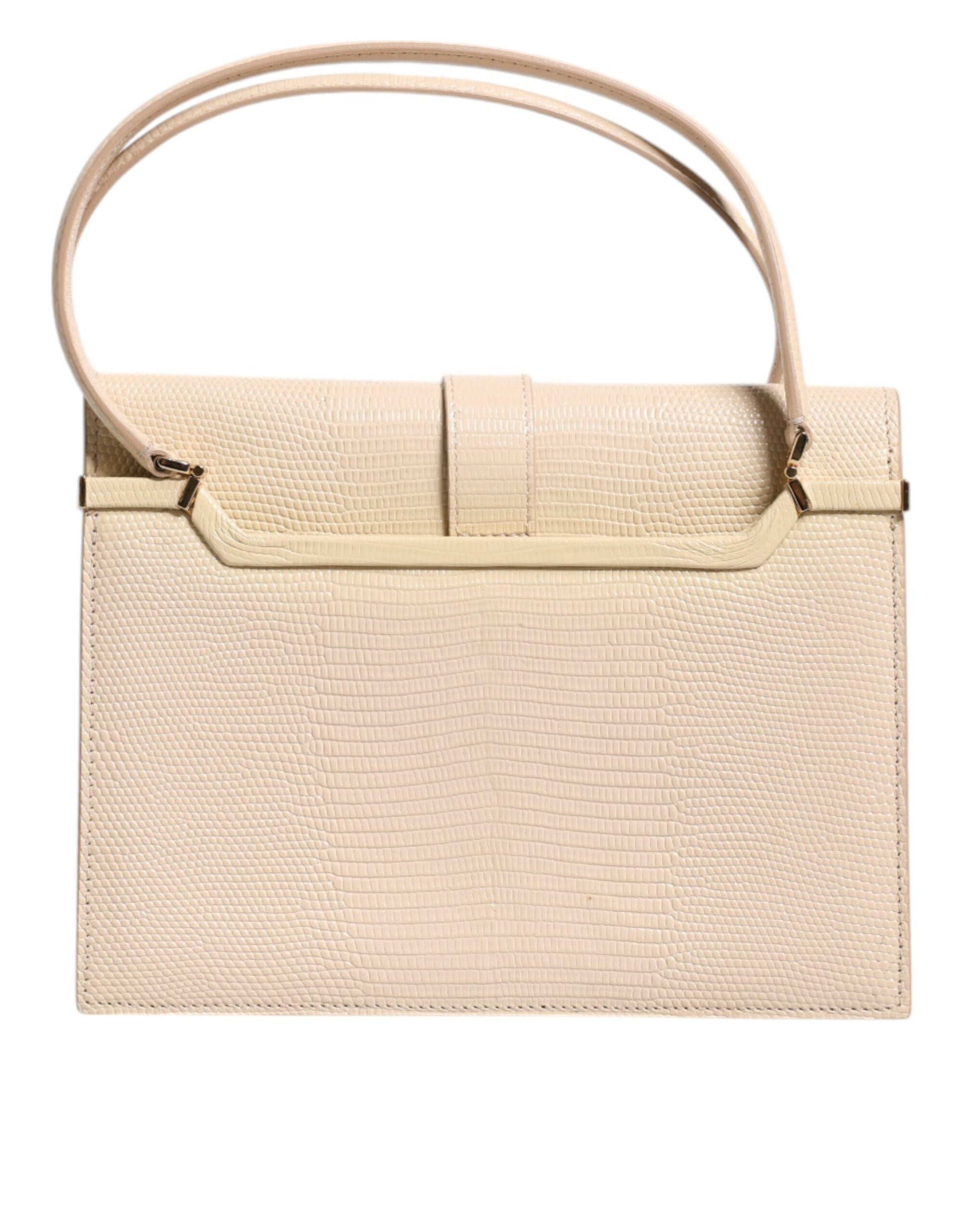 Beige Leather Ingrid Top Handle Shoulder Bag