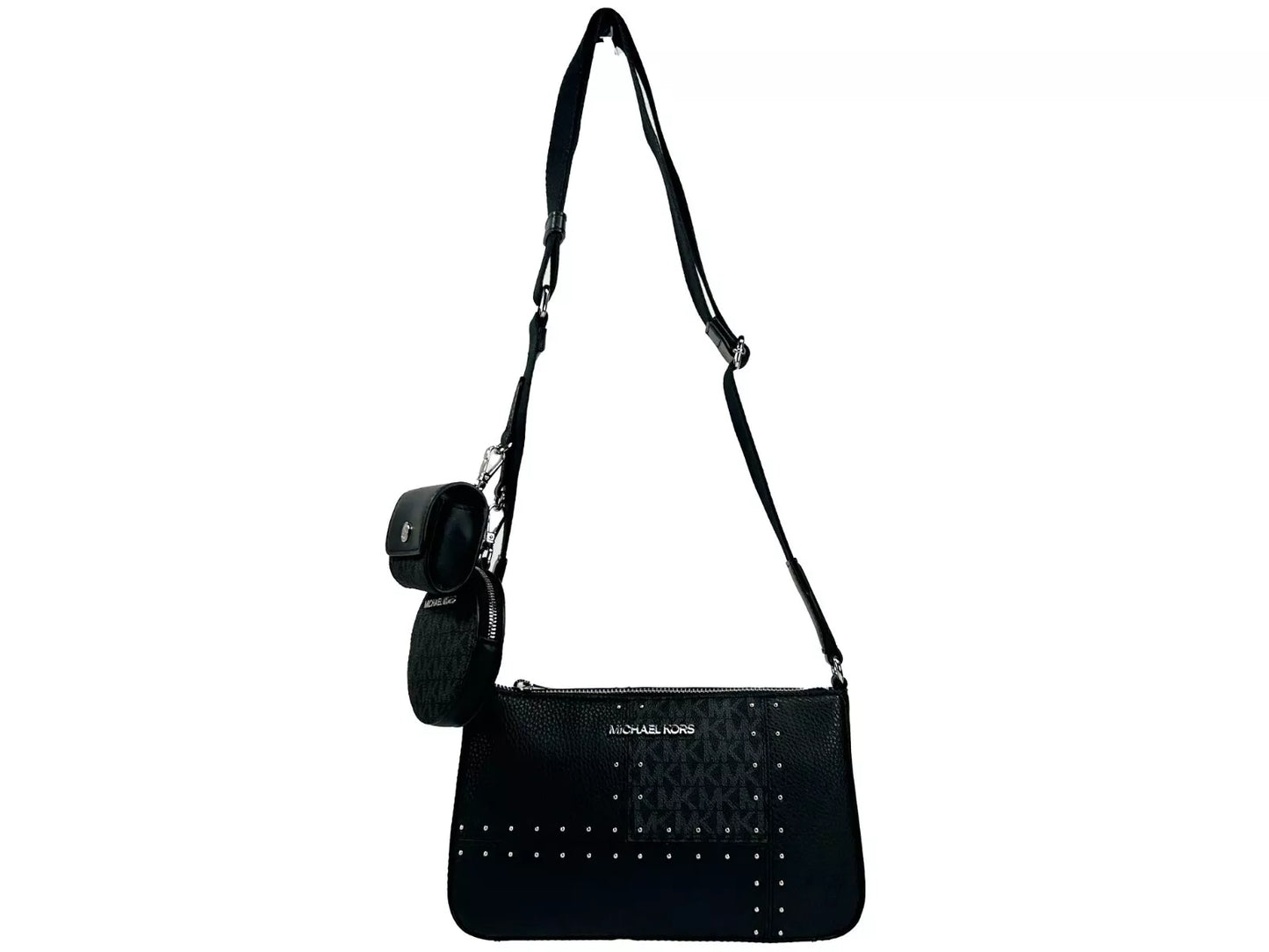 Crossbody Tech Attachment Bag Purse Black