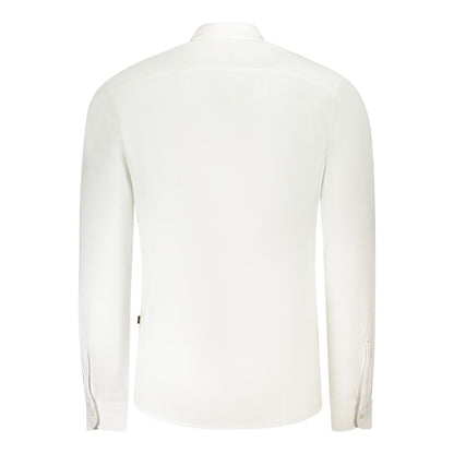 White Cotton Men Shirt