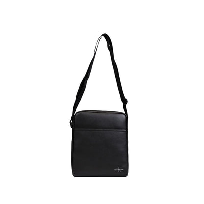 Black Polyethylene Messenger Bag