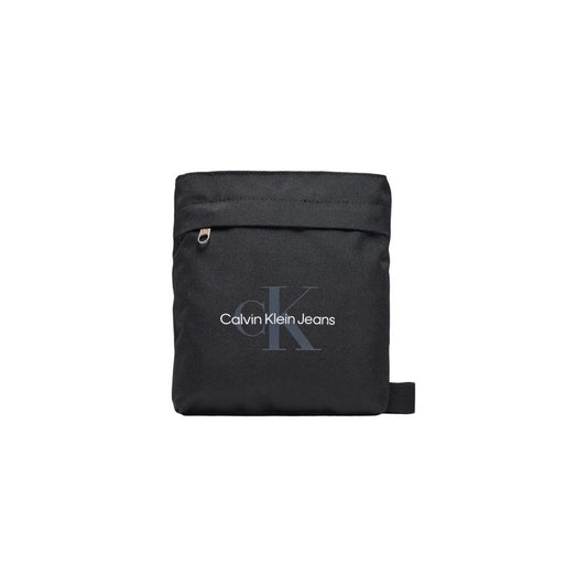 Black Recycled Polyester Messenger Bag