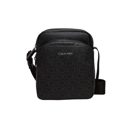 Black Recycled Polyester Messenger Bag