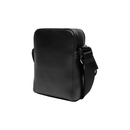 Black Polyethylene Messenger Bag