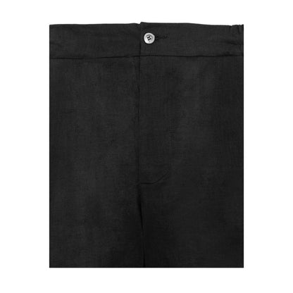 Black Linen Short