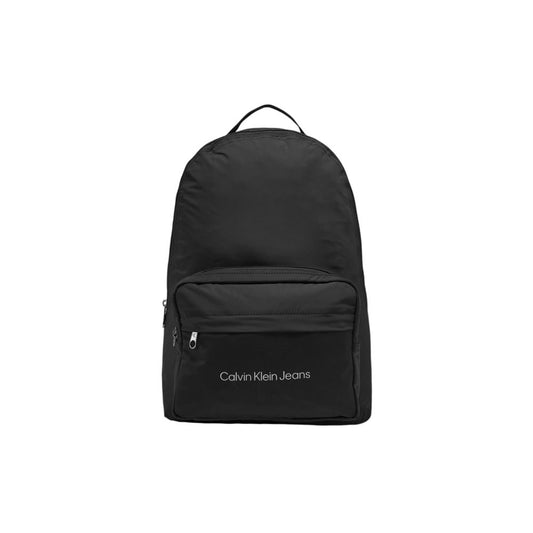 Black Recycled Polyester Backpack