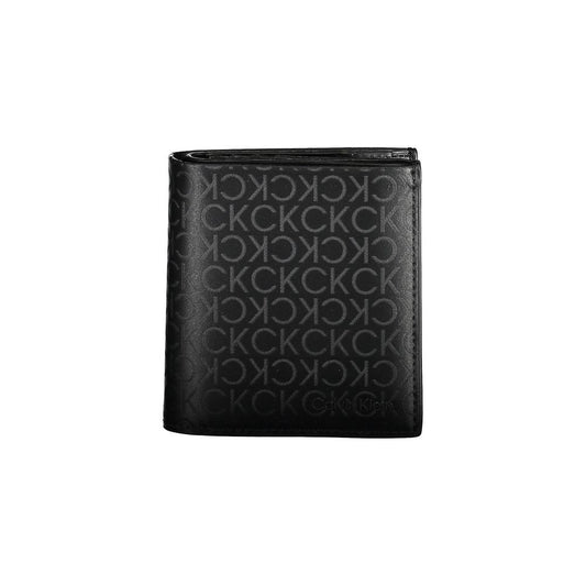 Black Polyester Men Wallet