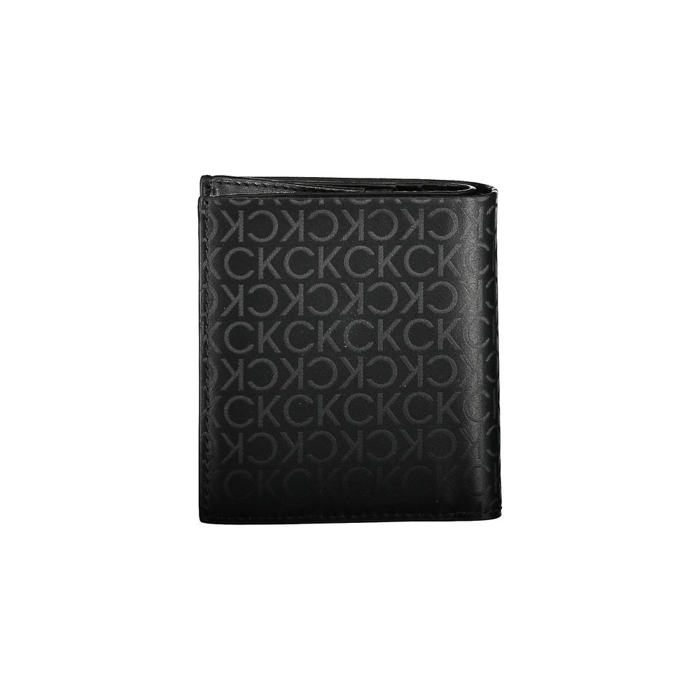 Black Polyester Men Wallet