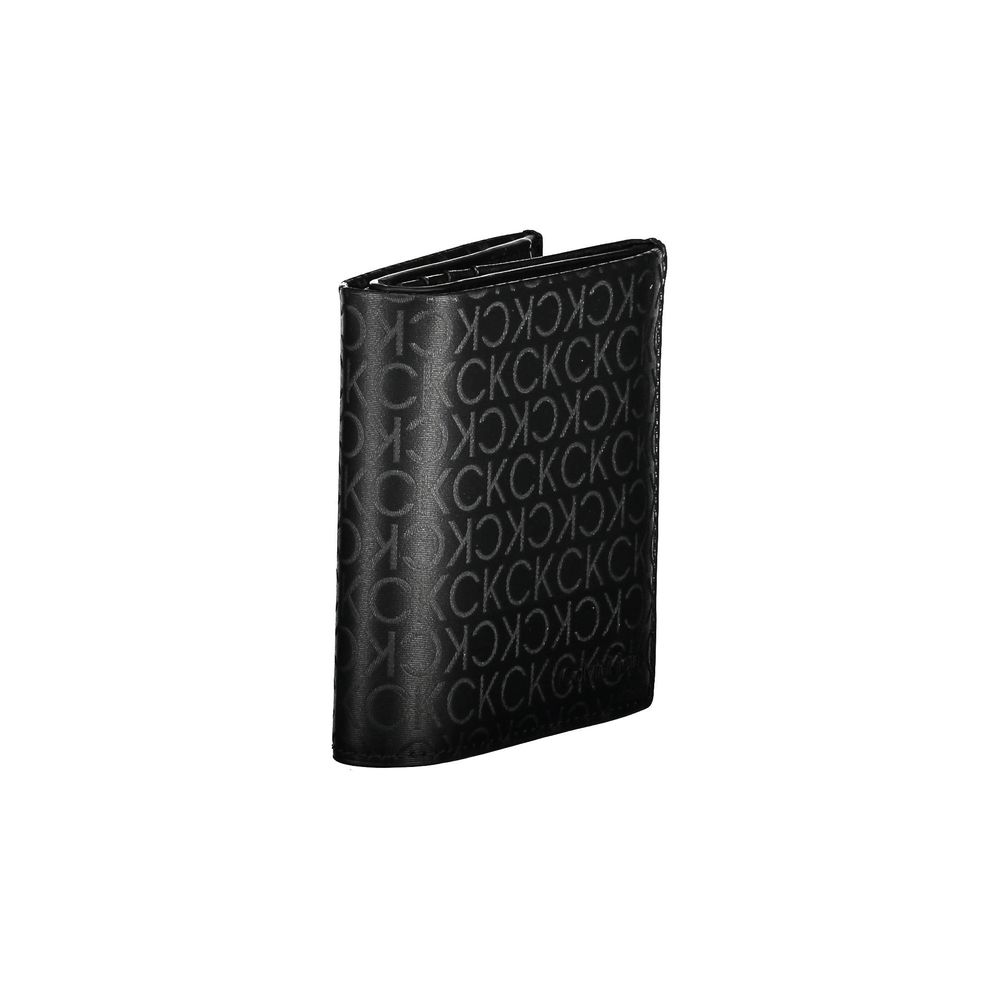 Black Polyester Men Wallet