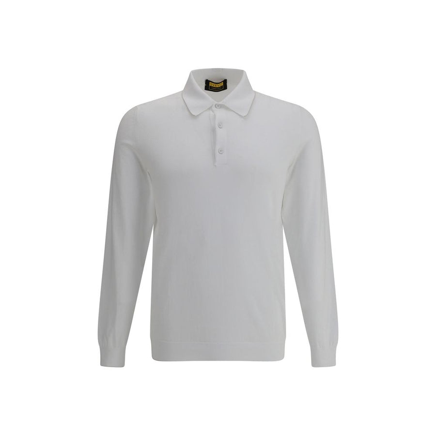 White Cotton Polo Shirt