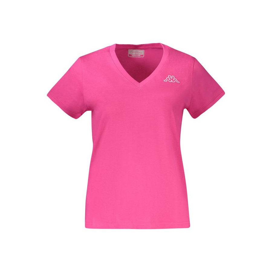 Pink Cotton Women T-Shirt