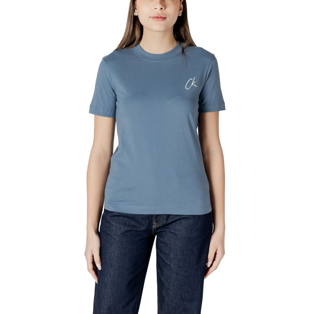 Blue Cotton Rigenerato Tops & T-Shirt