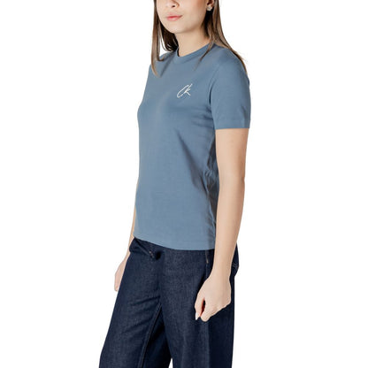 Blue Cotton Rigenerato Tops & T-Shirt